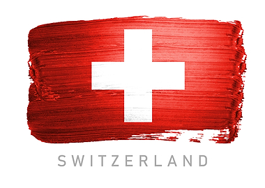 Switzerland flag map