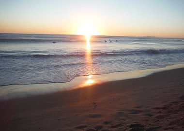 Surfers at Sunset Beach 1