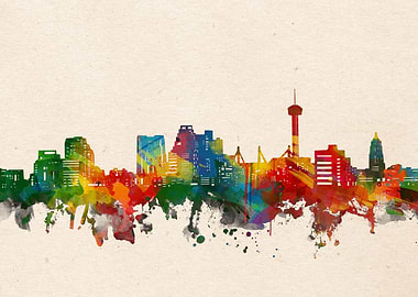 san antonio watercolor