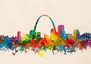 st louis watercolor
