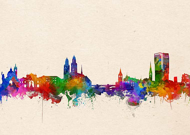 zurich watercolor