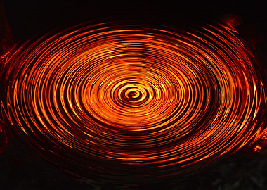 Spiral structure of lava