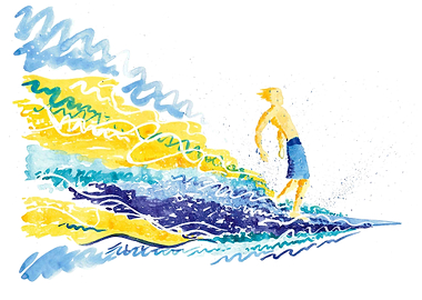 Surf Watercolour