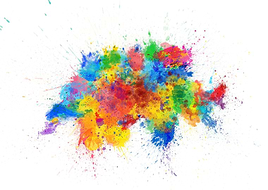 Switzerland Splash Map