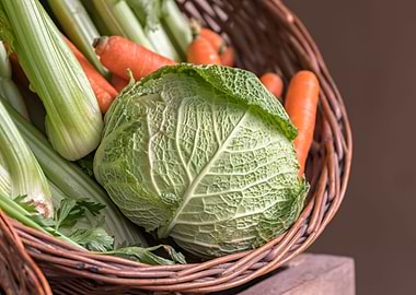vegetables in the basket