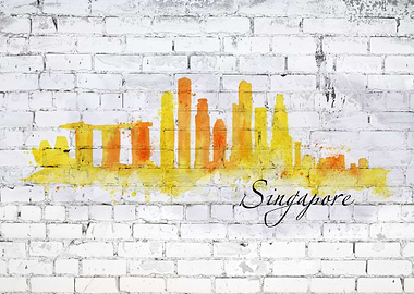 Singapore water color