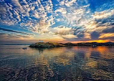Light house at Kea Greece