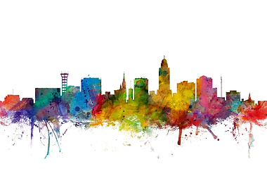 Lincoln Nebraska Skyline