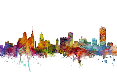 Buffalo New York Skyline