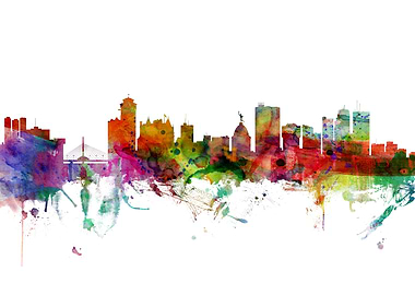 Winnipeg Canada Skyline