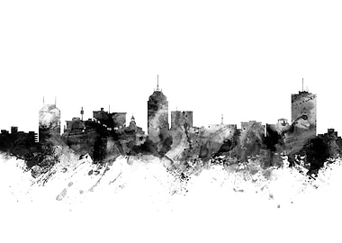 Fresno California Skyline