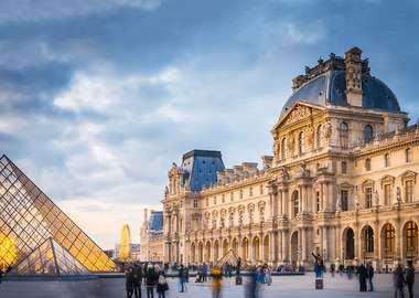 Sunset in the Louvre