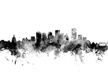 Edmonton Canada Skyline