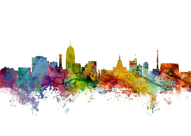 Lansing Michigan Skyline