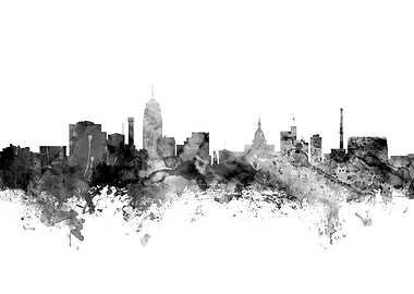 Lansing Michigan Skyline