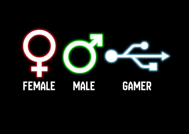 Female Male Gamer