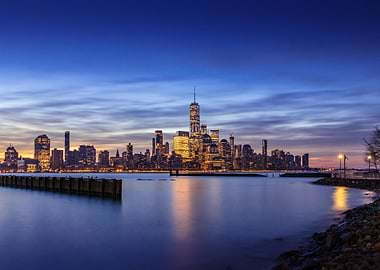 Dawn in New York City