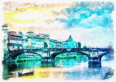 Florence beautiful sunset