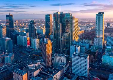 Warsaw sunrise
