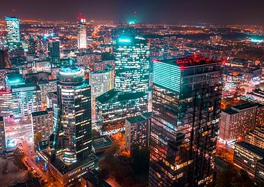 Warsaw by night