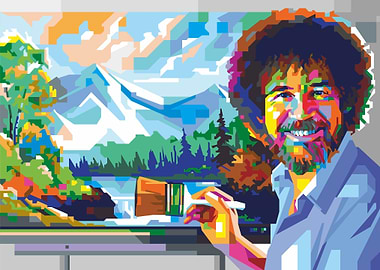Bob Ross Popart