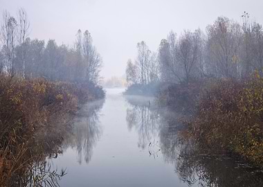 A lake near Kyiv city