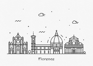 Florence City Skyline