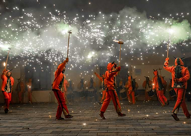 Correfocs in Catalonia