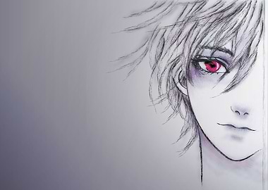 Abstract portrait anime