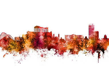 Athens Greece Skyline