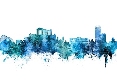 Athens Greece Skyline