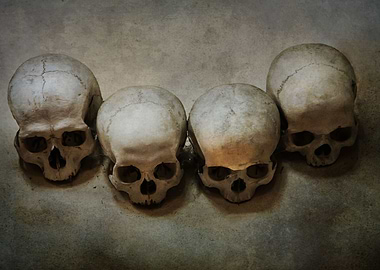Four skulls