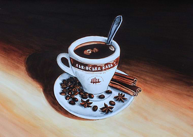 Lviv coffee with cinnamon