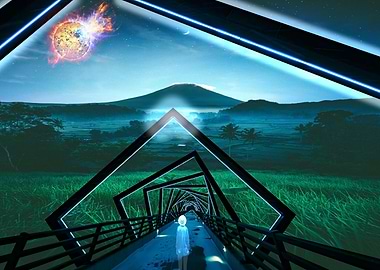 Vortex path to the hill