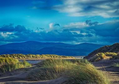 Blue clouds at Ynyslas