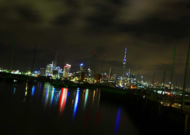 Night View Of Auckland CBD
