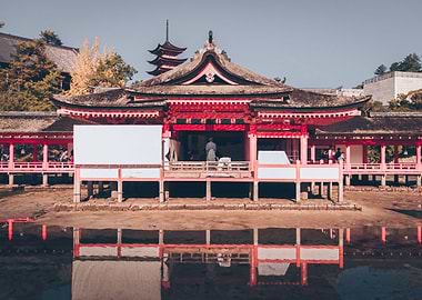 Monk inside the Shrine