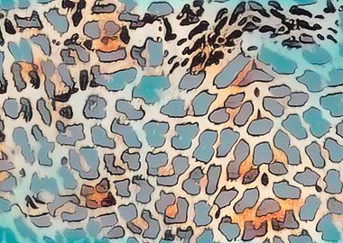 abstract colorful spotted