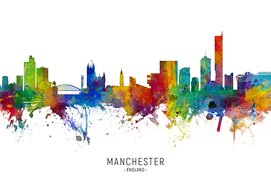 Manchester England Skyline