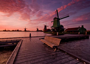 Windmills in Zaanse Schans