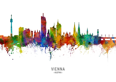 Vienna Austria Skyline