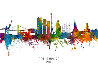 Gothenburg Sweden Skyline
