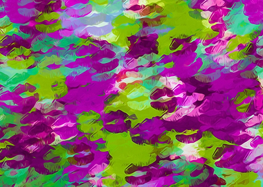 kisses lipstick pattern