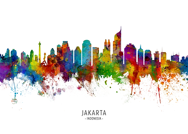 Jakarta Indonesia Skyline
