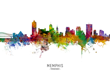 Memphis Tennessee Skyline