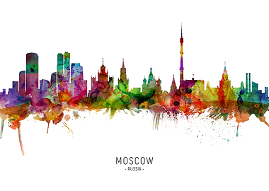 Moscow Russia Skyline