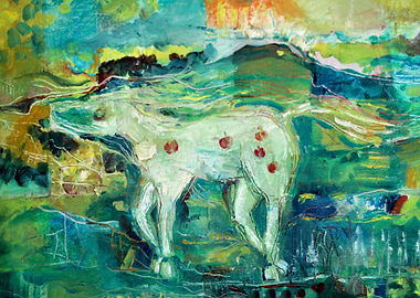 horse in the mountain