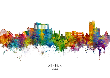 Athens Greece Skyline