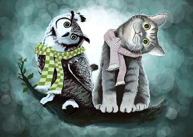 Cat and Owl