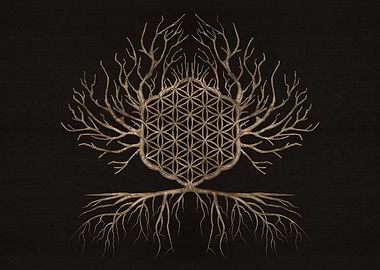 Flower of Life in Tree